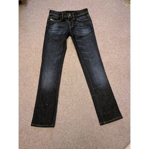 Diesel Liv Jeans Dark Wash Slim Fit Straight Leg Size 25W x 34L VERY NiCE cond